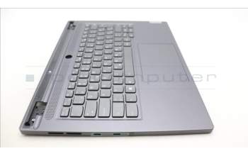 Lenovo 5CB1L83692 C-Abdeckung mit Tastatur, Slowenisch, Schiefergrau, Hintergrundbeleuchtung, Fingerabdruck