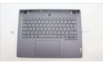Lenovo 5CB1L83693 C-Cover with keyboard, Switzerland, Slate Grey, Backlight, Fingerprint, UK