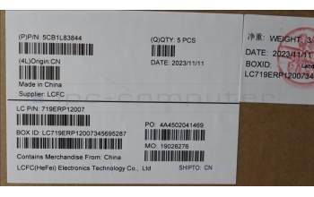 Lenovo 5CB1L83844 C-Cover with keyboard, US English Euro, US