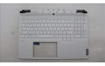 Lenovo 5CB1L84704 C-Cover with keyboard, English, White, RGB Backlight, US