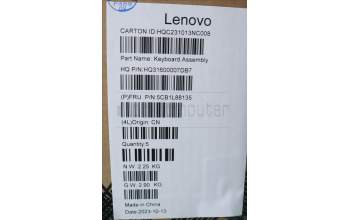 Lenovo 5CB1L88135 COVER Upper Case ASM_LA SPA_H83E0NFPSTGY