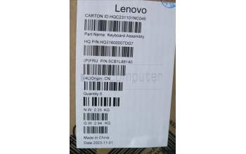 Lenovo 5CB1L88140 COVER Upper Case ASM_SPA_H 83E0_NFP_STGY