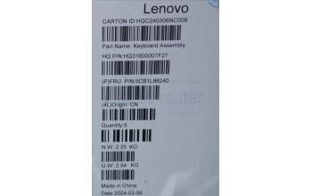 Lenovo 5CB1L88240 COVER Upper Case ASM_HUN_H 83E0_NFP_MIGY