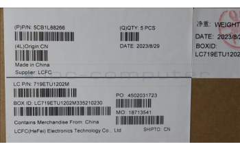 Lenovo 5CB1L88266 C-Cover with keyboard, English, Arctic Grey, Backlight, Fingerprint, US