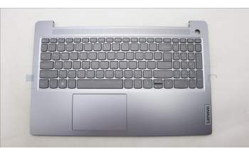 Lenovo 5CB1L88267 C-Cover with keyboard, US English Euro, Arctic Grey, Backlight, Fingerprint, US