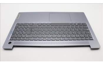 Lenovo 5CB1L99497 C-Cover with keyboard, Spanish, Arctic Grey, Backlight, Fingerprint, UK