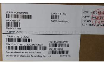 Lenovo 5CB1L99498 C-Cover with keyboard, Switzerland, Arctic Grey, Backlight, Fingerprint, UK