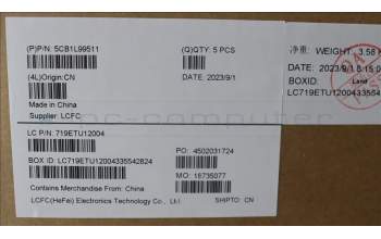 Lenovo 5CB1L99511 COVER UpperCaseASM_EUROENGL83ERAGBL