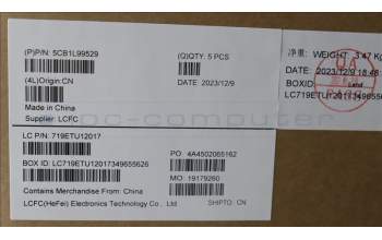 Lenovo 5CB1L99529 C-Cover with keyboard, Spanish, Arctic Grey, Backlight, UK