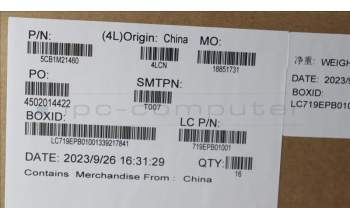 Lenovo 5CB1M21460 FRU KP6B5_C_FRAME_ASSY