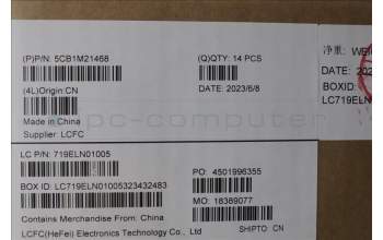 Lenovo 5CB1M21468 COVER FRU COVER KE452_D_COVER_AL_ASSY_BK