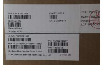 Lenovo 5CB1M21503 FRU LE460_D_CVR_PL_SUB_ASSY_BLACK