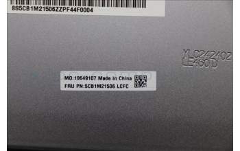 Lenovo 5CB1M21506 FRU LE460_D_CVR_AL_SUB_ASSY_GRAY