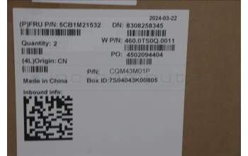 Lenovo 5CB1M21532 COVER FRU CCOV,ASM,AMD,WL,Dummy SC,BLANC