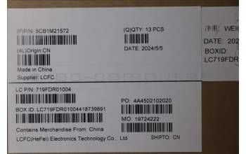 Lenovo 5CB1M21572 LP6C0_A_COVER_FHD_TS_ASSY