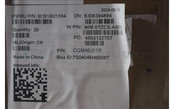 Lenovo 5CB1M21594 FRU A COVER,2-in-1 2.0T BK Fenrir3