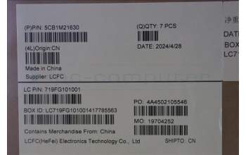 Lenovo 5CB1M21630 FRU LT4E0_D_COVER_WLAN_GREY_ASSY