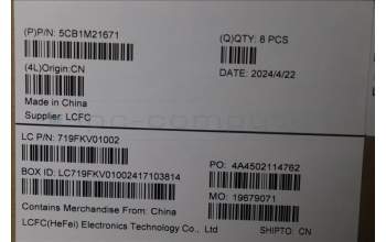 Lenovo 5CB1M21671 FRU COVER LT4E3_A_COVER_ASSY_PC_LP