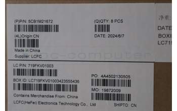 Lenovo 5CB1M21672 FRU COVER LT4E3_A_COVER_ASSY_PC_EP