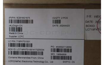 Lenovo 5CB1M21675 COVER FRU COVER LT4E2_C_COVER_WWAN_BLACK