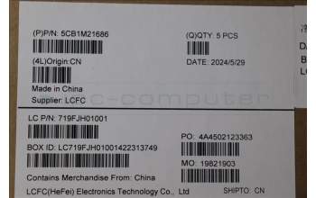 Lenovo 5CB1M21686 COVER FRU COVER LP450_B_COVER_5MIR_ASSY