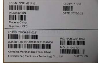 Lenovo 5CB1M21717 MTS40_D_COVER_WW_BK_ASSY