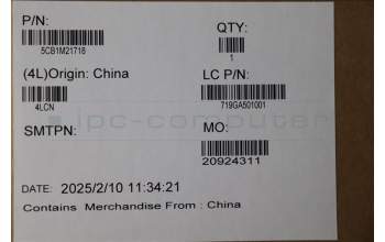 Lenovo 5CB1M21718 A-Cover, CFRP_LP_BK_ASSY
