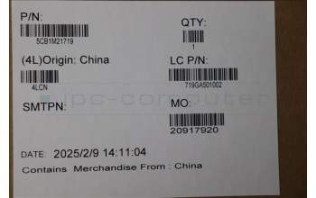 Lenovo 5CB1M21719 A-Cover, CFRP_FHDT_BK_ASSY