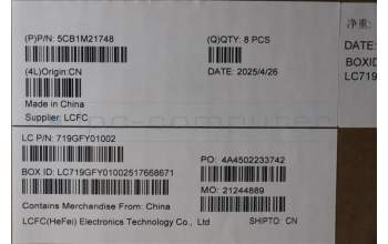 Lenovo 5CB1M21748 A-Cover, ME470, Black, ASSY_IR_22T