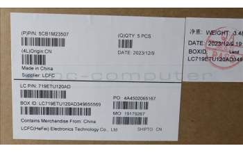 Lenovo 5CB1M23507 COVER Upper Case ASM_UKE L 83ERAB BL