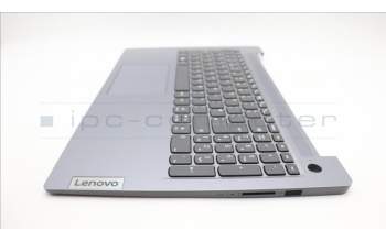 Lenovo 5CB1M23511 C-Cover with keyboard, UK English, Arctic Grey, Non-Backlight, Fingerprint, UK