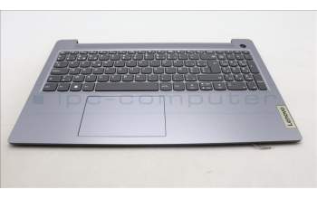 Lenovo 5CB1M23530 C-Cover with keyboard, Belgian, Arctic Grey, Non-Backlight, Fingerprint, UK