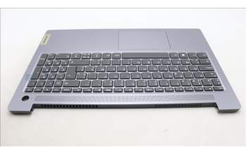Lenovo 5CB1M23530 C-Cover with keyboard, Belgian, Arctic Grey, Non-Backlight, Fingerprint, UK