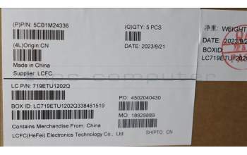 Lenovo 5CB1M24336 COVER Upper Case ASM_SPA L 83ERAG NBL