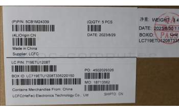 Lenovo 5CB1M24339 COVER Upper Case ASM_POR L 83ERAG NBL