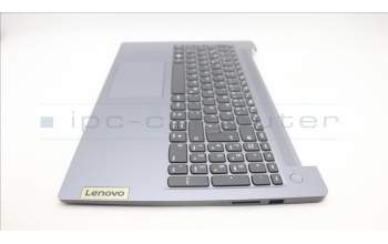 Lenovo 5CB1M24346 C-Cover with keyboard, German, Arctic Grey, Non-Backlight, UK