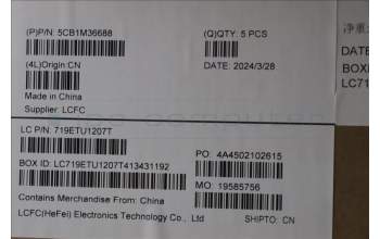 Lenovo 5CB1M36688 C-Cover with keyboard, French, Frost Blue, Non-Backlight, US