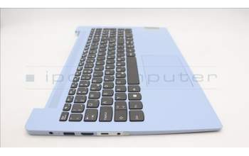 Lenovo 5CB1M41354 C-Cover with keyboard, Slovenian, Frost Blue, Non-Backlight, UK