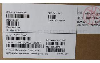 Lenovo 5CB1M41396 C-Cover with keyboard, Italian, Abyss Blue, Non-Backlight, UK