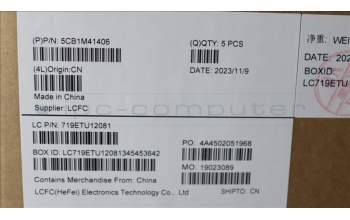 Lenovo 5CB1M41406 C-Cover with keyboard,French,Abyss Blue,Non_Backlight