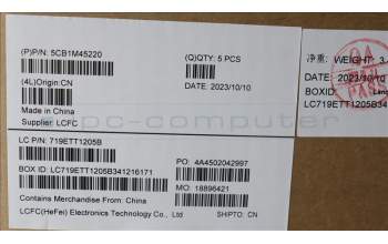 Lenovo 5CB1M45220 COVER Upper Case ASM_POR L 83ESFPAGBL