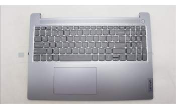 Lenovo 5CB1M45236 C-Cover with keyboard, English, Arctic Grey, Backlight, Non-Fingerprint, US