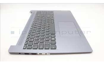 Lenovo 5CB1M46084 C-Cover with keyboard, Portuguese, Arctic Grey, Non-Backlight, Non-Fingerprint, UK
