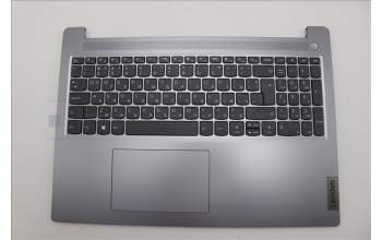 Lenovo 5CB1M46104 C-Cover with keyboard, Bulgarian, Arctic Grey, Non-Backlight, Non-Fingerprint, UK