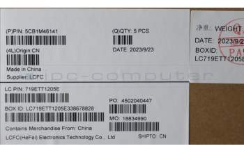 Lenovo 5CB1M46141 C-Cover with keyboard, UK English, Abyss Blue, Non-Backlight, Non-Fingerprint, UK