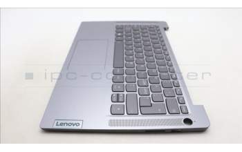 Lenovo 5CB1M46191 C-Cover with keyboard, Nordic, Arctic Grey, Fingerprint, UK
