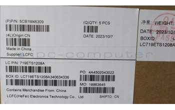 Lenovo 5CB1M46309 C-Cover with keyboard, German, Abyss Blue, Backlight, Fingerprint, UK