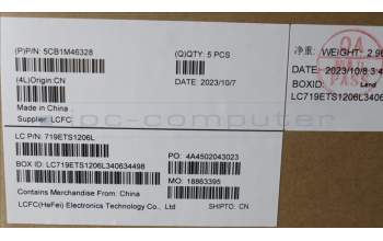 Lenovo 5CB1M46328 C-Cover with keyboard, UK English, Abyss Blue, Backlight, Fingerprint, UK