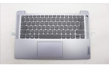 Lenovo 5CB1M46375 C-Cover with keyboard, French, Arctic Grey, Fingerprint, US