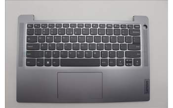Lenovo 5CB1M46387 C-Cover with keyboard, US English Euro, Arctic Grey, Fingerprint, US